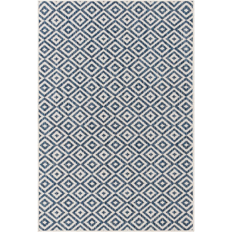 Geometric Indoor / Outdoor Area Rug, Rectangle 122 x 183cm