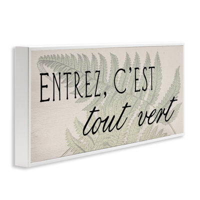 Giclée encadrée «French It's All Green» par Lil 'Rue