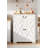 Farmhouse Coffee Bar Cabinet with 2 Doors, Drawer, Adjustable Shelf, Easy Assembly for Kitchen, Dining Room, White