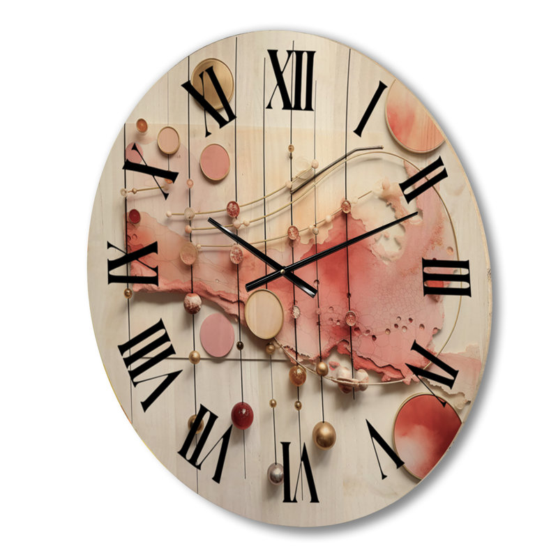 Pharisien Solid Wood Wall Clock, Large