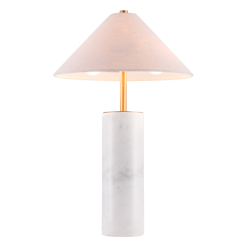 Lampe de table Ciara beige et blanc