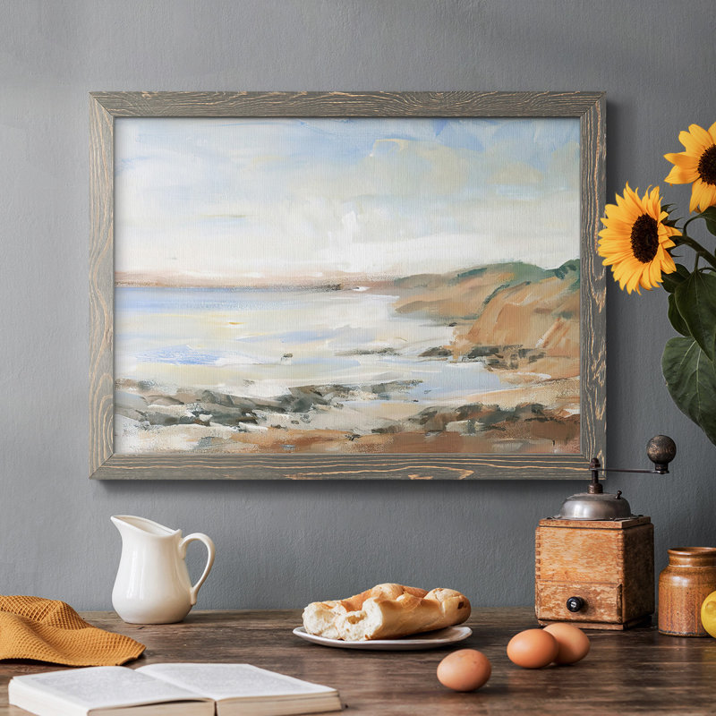 " Shoreline Study II ", Gray, 28" H x 42" W x 1.5" D