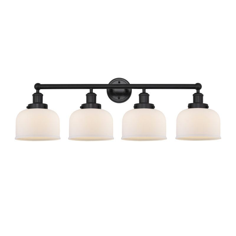 Ashleigh-Jo 4 - Light Dimmable Vanity Light, Matte Black, Matte White
