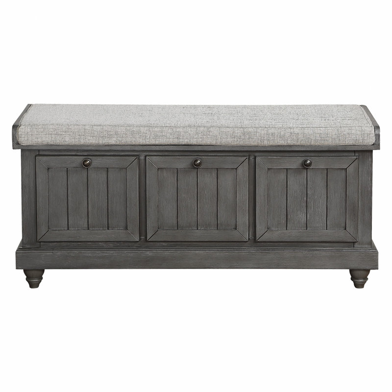 Meuble de rangement en bois massif 1pc, Gris