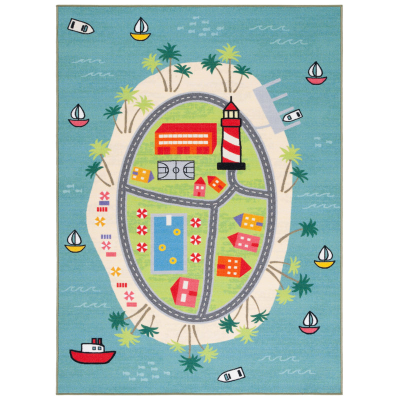 Tapis lavable à la machine Kids Playhouse 200 Performance, Rectangle 6 pi 7 po x 9 pi