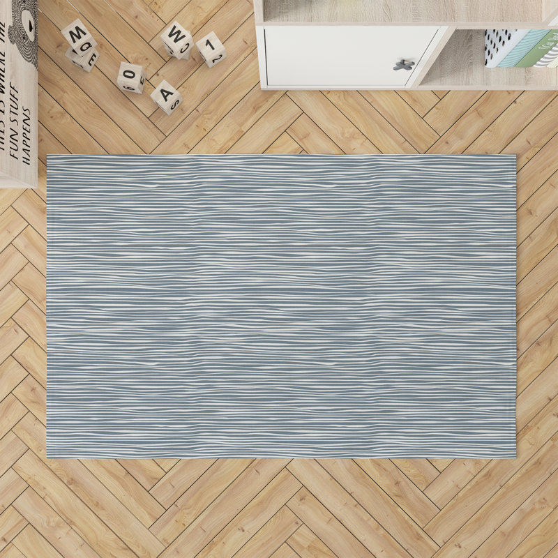 Thick N Thin Activity Mat, Blue, Rectangle 3' x 5'