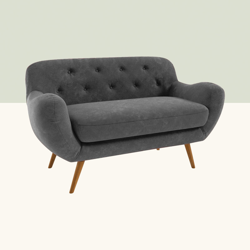 Jefferson 2 Seater Loveseat, Dark Grey