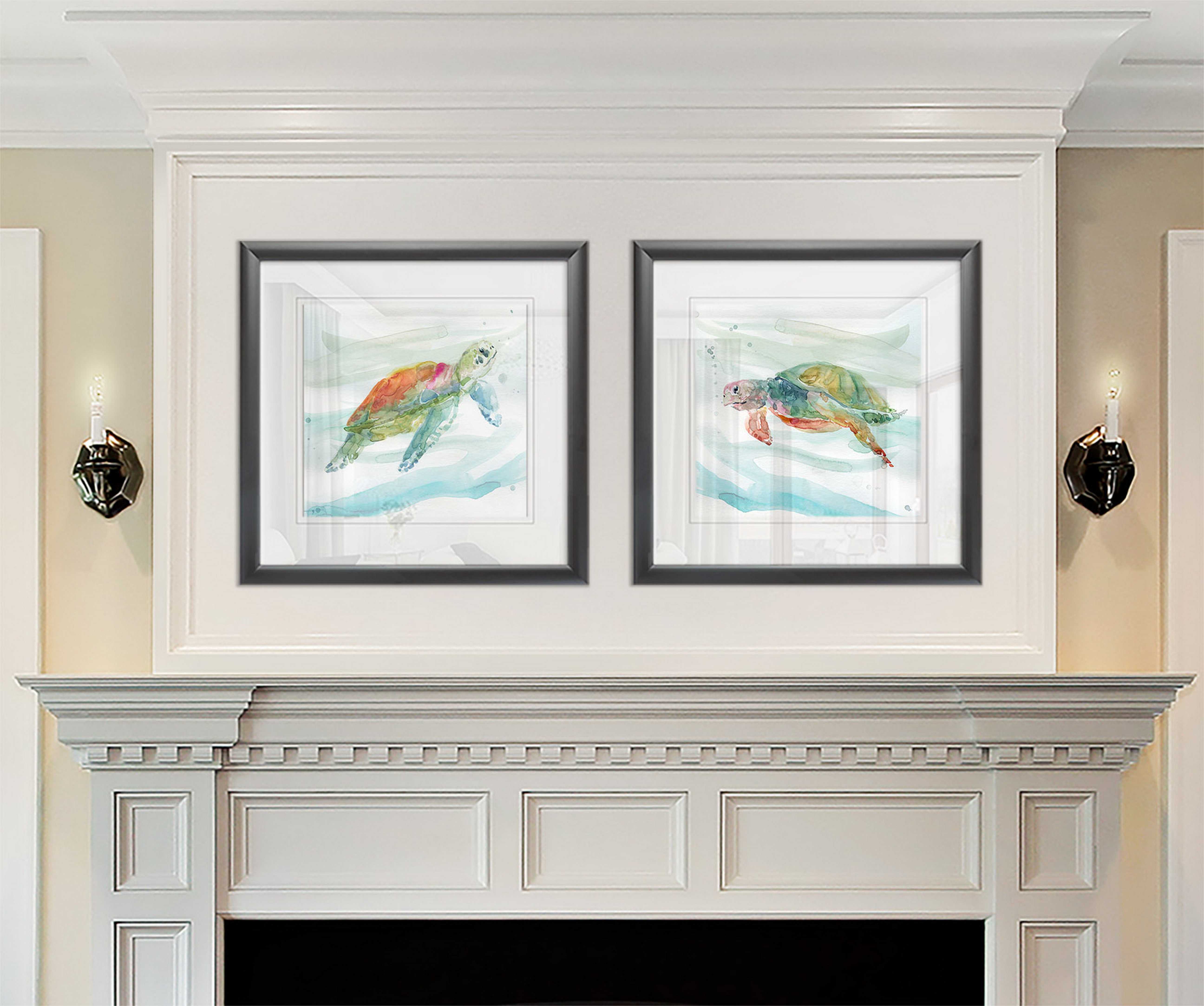 Bay Isle Home™ Turtle Tropics I - 2 Piece Picture Frame Print Set ...