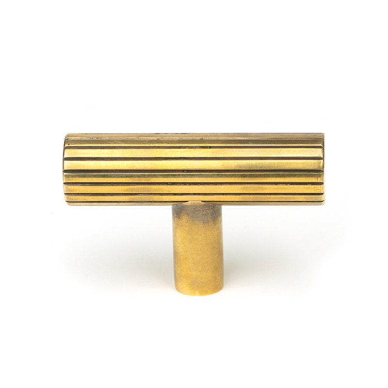 Bar Handle, Aged Brass