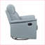 Fauteuil inclinable, pivotant et coulissant, fauteuil inclinable manuel de luxe en cuir grainé bleu royal | Bleu royal | Bois massif, structure en contreplaqué-1857414209