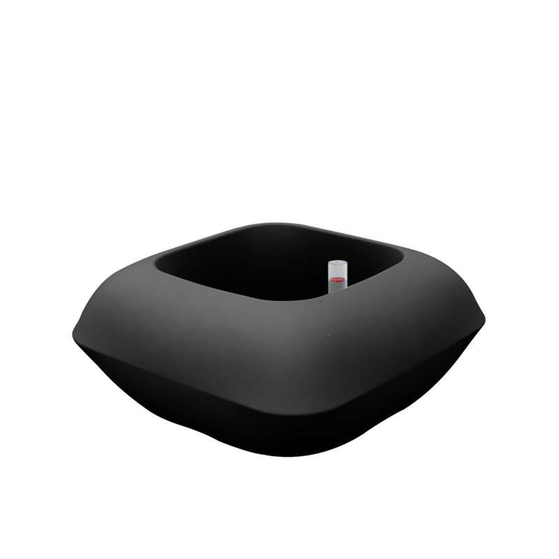 Pillow Resin Pot Planter, Black