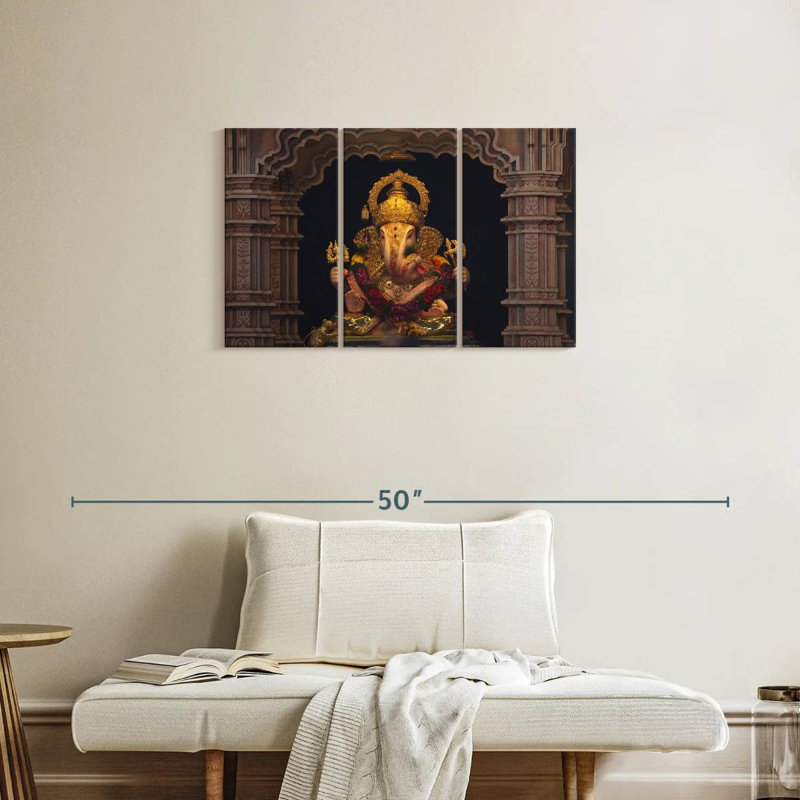 Adella Ganesh Statue, 20" H x 33" W