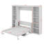 Lit escamotable avec bureau et bibliothèque Murphy-2000418331