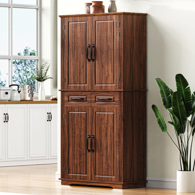 Armoire garde-manger 72 "avec tablettes et tiroirs Ruben