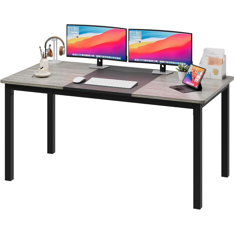 Computer Desk, Gray, 29.5" H x 63" W x 31.5" D