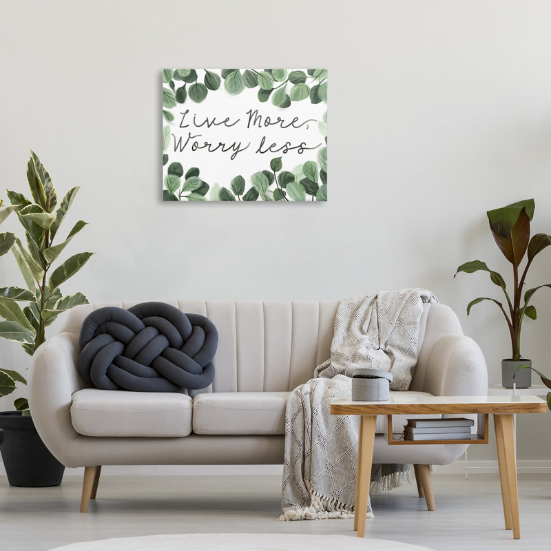 Art mural sur toile «Love More Wayez Less» par Arrolynn Weiderhold, H 24 po x l 30 po