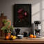 Burgundy Peonies Botanical - Framed Print-943786323-943786319