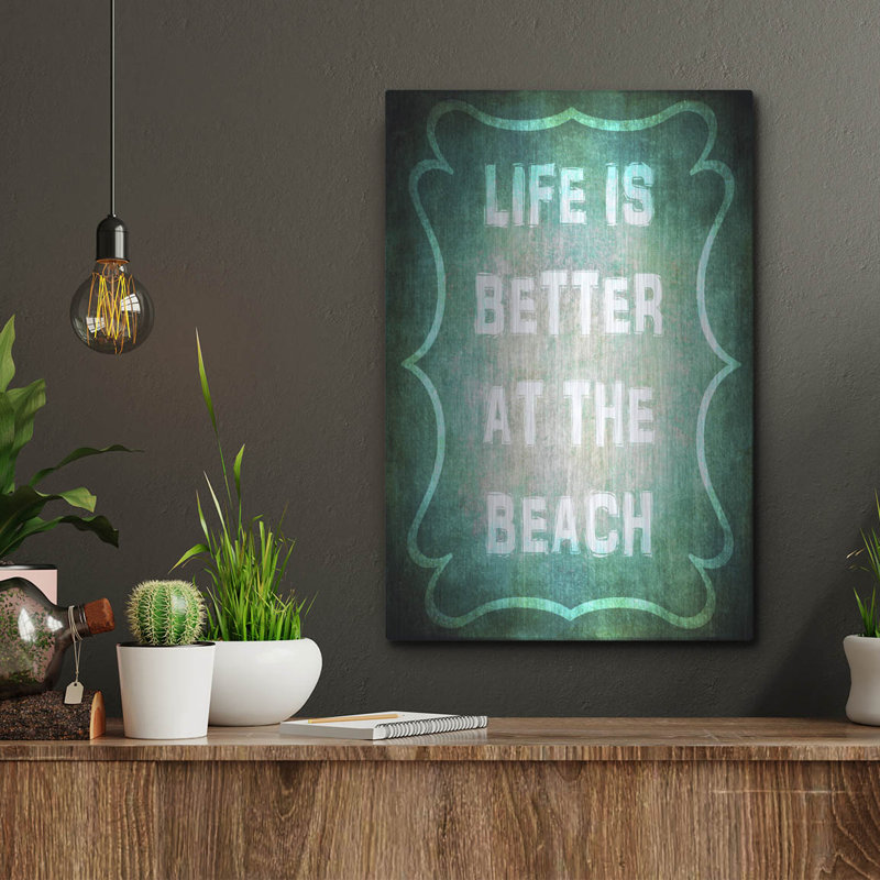 «Good Times Better Beach» par Lightbox Journal, art mural en métal, H 16 po x l 12 po