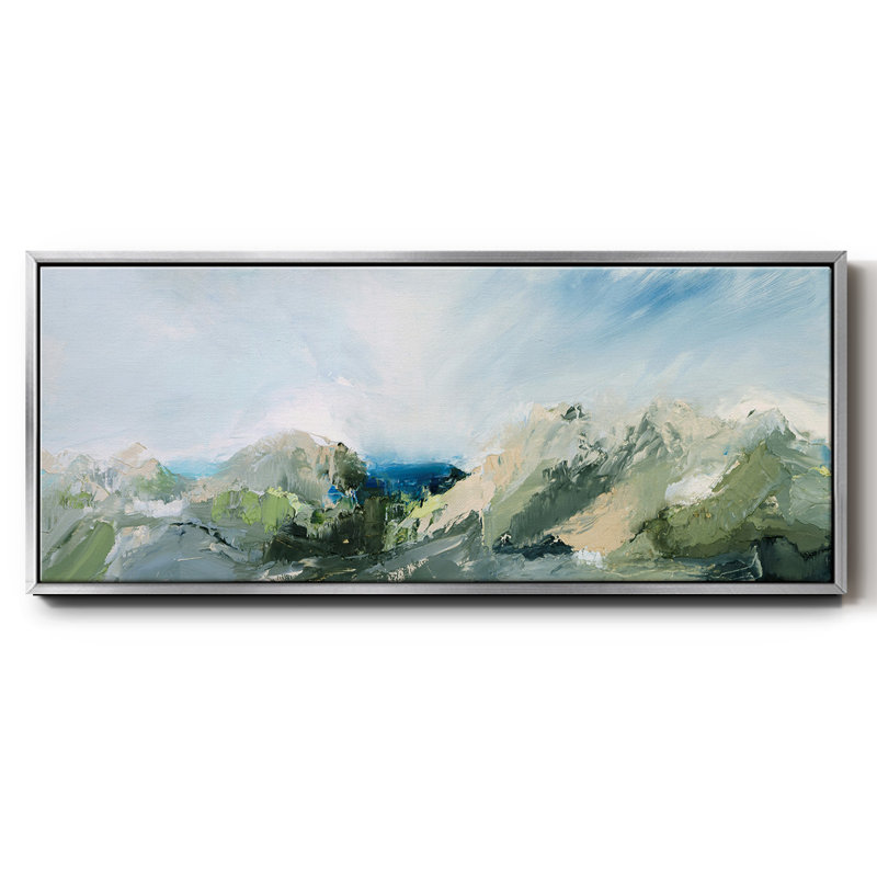 Nature's Peace II - toile encadrée, Argent, H 12 po x l 30 po x P 1,5 po