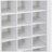 Stylish Design 30 Shoe Cubby Console, Contemporary Shoe Cabinet With Multiple Storage Capacity, Free Standing Tall Cabinet With Versatile Use For Hallway,  Bedroom-231127163