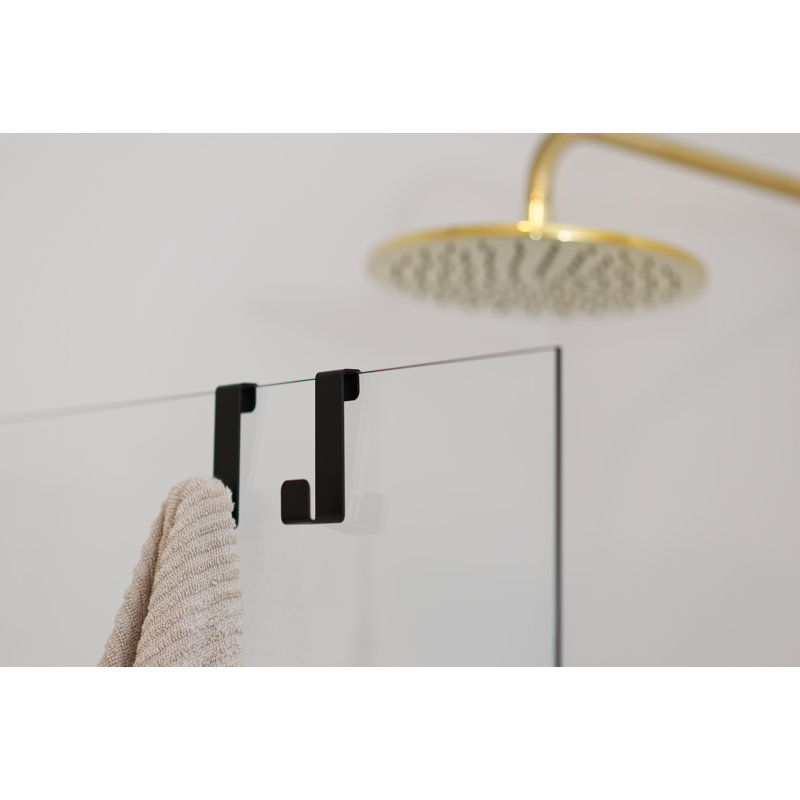 GLOSS Over-the-Door Towel Hook, Black