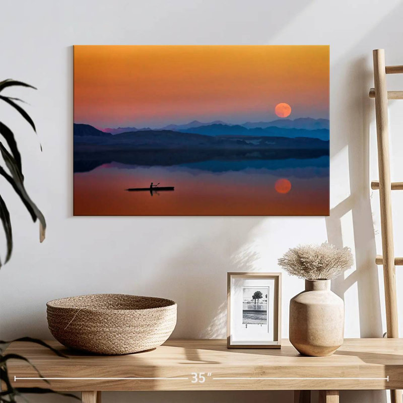 Gillard Sunset Rowboat, 16" H x 24" W