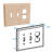 Double Switch And Outlet Combo - Red Oak-61697661