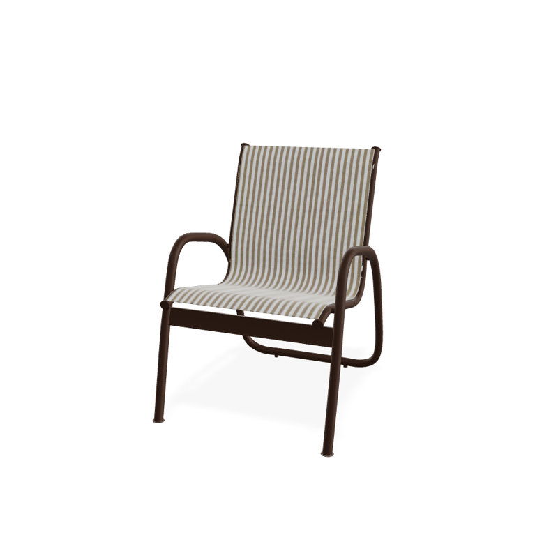 Fauteuil de patio Gardenella, Kona texturé, Brun clair