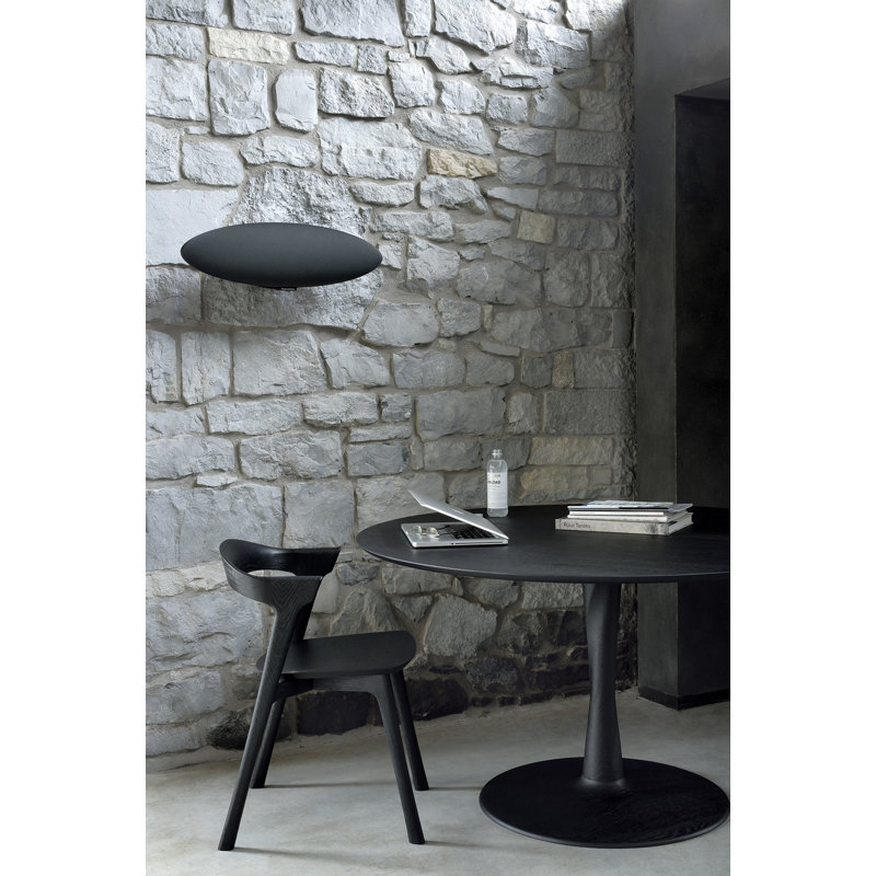 3 - Piece Dining Set, Black, 30" H x 27.6" L x 27.6" W, Black