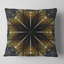 Fleur symétrique or fractale - coussin imprimé abstrait-29604519-29604523