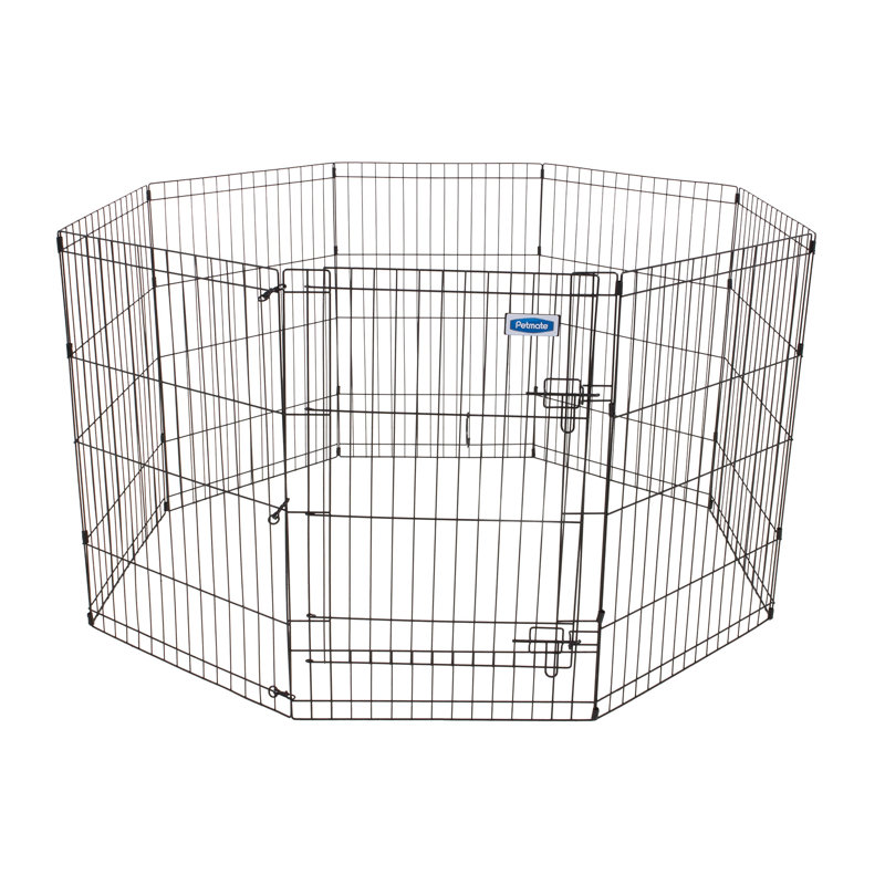 Panel Metal Exercise Pen With Door, Medium (36" H x 24" W)