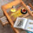 Solid wood and cherry wood coffee table