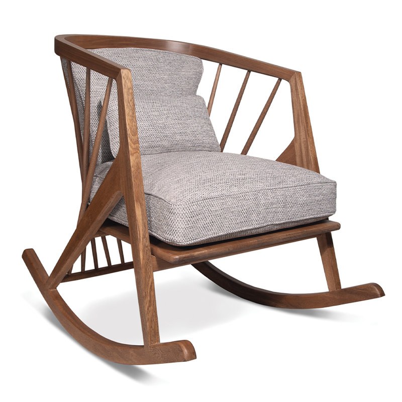 Victoria Solid Wood Rocking Chair, Natural, Bora Bora 07