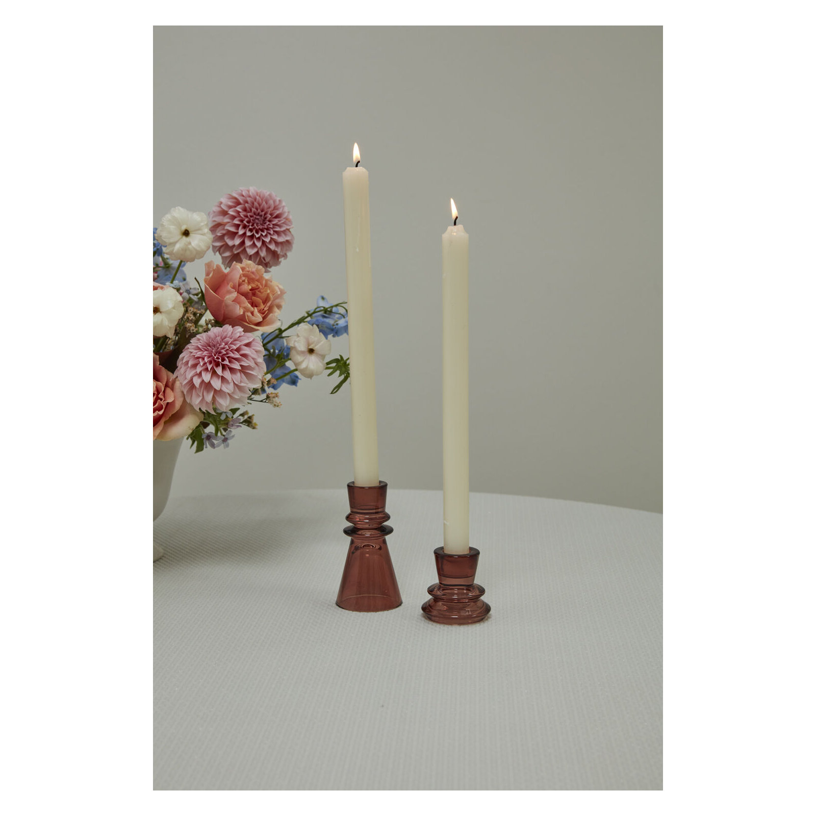 2.25'' H Glass Tabletop Candlestick