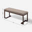 Banc rembourré moderne avec structure en métal - Siège polyvalent avec coussin moelleux
