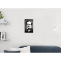 GreatBigCanvas Edgar Allan Poe by Michel Keck 20-in H x 16-in W Abstract  Print on Canvas at