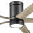 52" Graceshire 5 - Blade LED Flush Mount Ceiling Fan with Remote Control and Light Kit Included-88069712