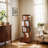 Rotating Bookshelf with Drawer, 360 Display 5 Tier Corner Bookshelf for Small Space, Floor Standing Bookcase Storage Rack, Wood Narrow Organizer for Bedroom, Living Room-1465517758