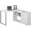 Bureau d'ordinateur d'angle en forme de L en métal, pour le travail, un bureau personnel ou un ordinateur portable Leicester-1459358327-1415180277