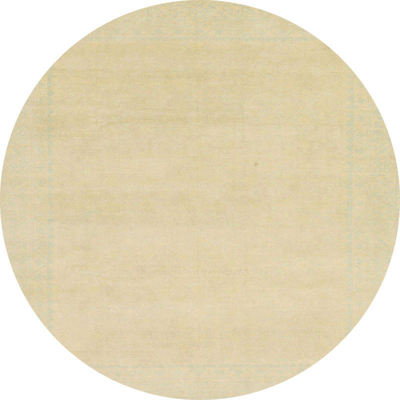 Tapis abstrait moderne 155 po, Rond 3 pi