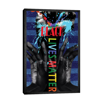 Black Lives Matter - We Matter 1 Piece Wall Art on Canvas