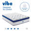 Matelas hybride matelassé Vibe, matelas à ressorts de 12 po et mousse viscoélastique gélifiée-126406467