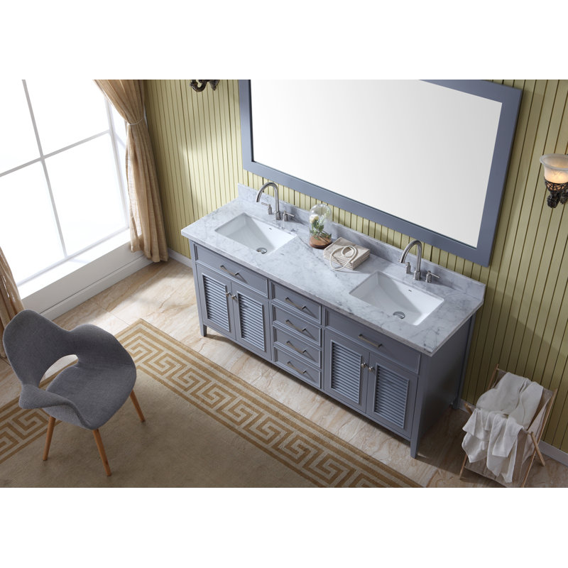 Kensington 73'' W Double Vanity, Gray