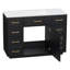 Meuble-lavabo de salle de bain de 122 cm (48 po) avec lavabo composite, 7 tiroirs et armoire-1408146282