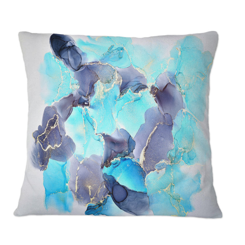 Coussin Turquoise Luxury, 16 po x 16 po