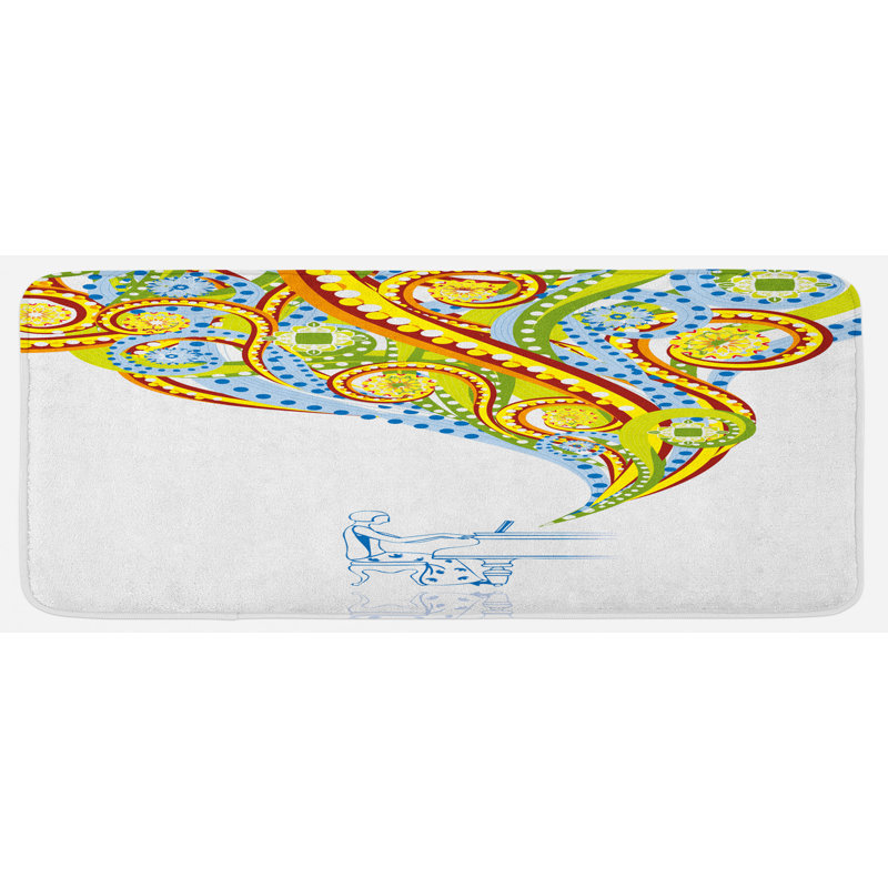 Tapis de cuisine abstrait