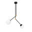 Cobblefield 2 - Light Black/White Sphere Pendant