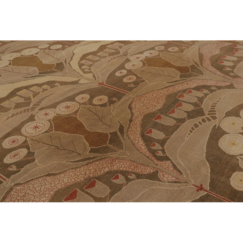 Fetcher House Vintage Arts & Crafts Palace Rug In Morris Lillies - Rug & Kilim