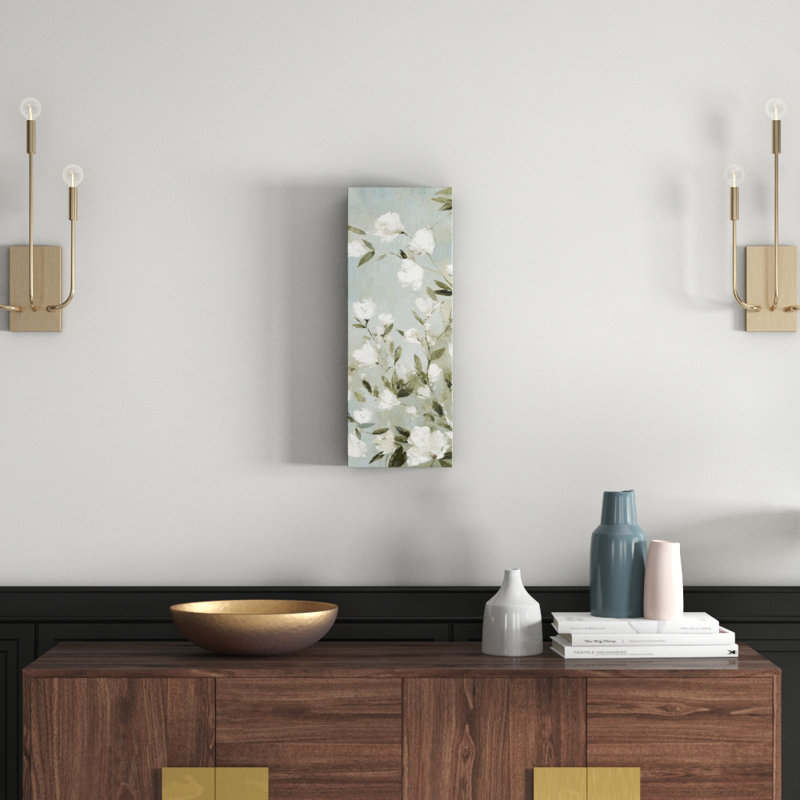 Magnolia Duo I - Wrapped Canvas Rectangle Print