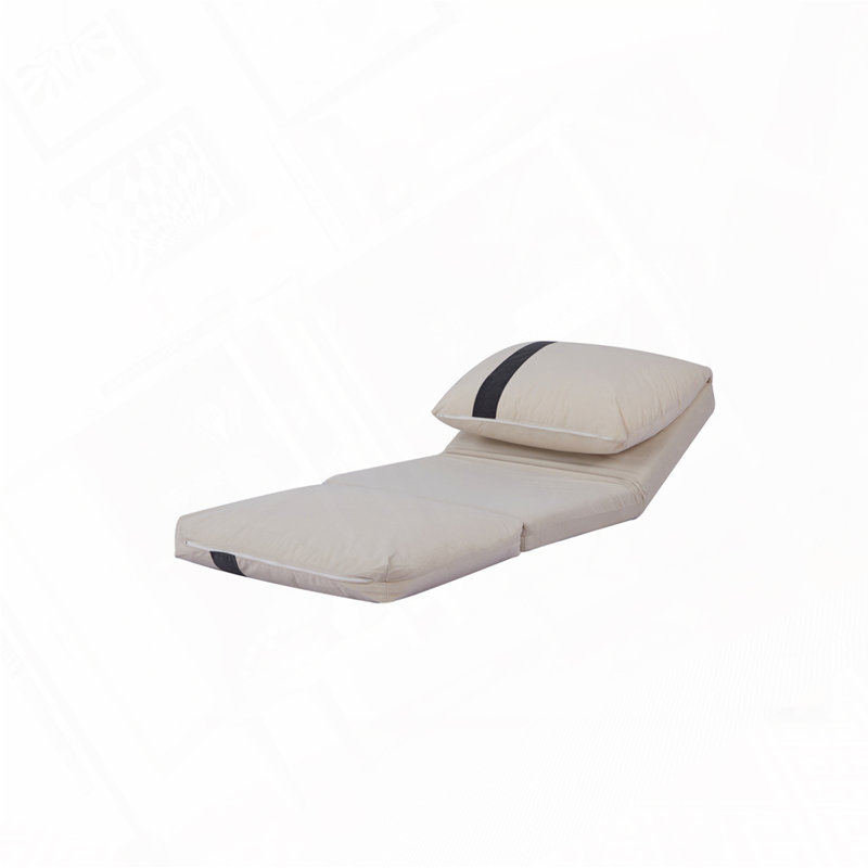 Canapé-lit en velours Corduroy, Beige